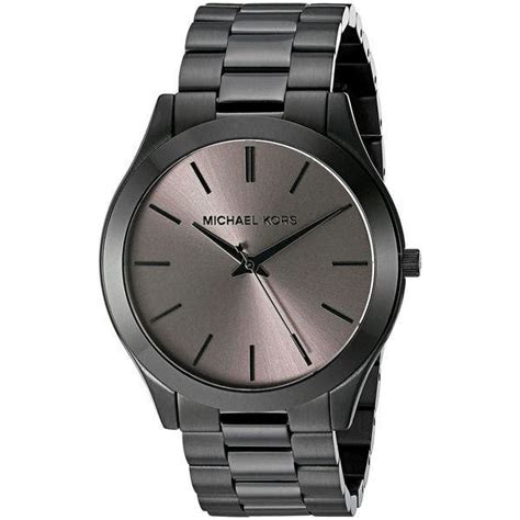 solid stainless steel michael kors mens watch and band
